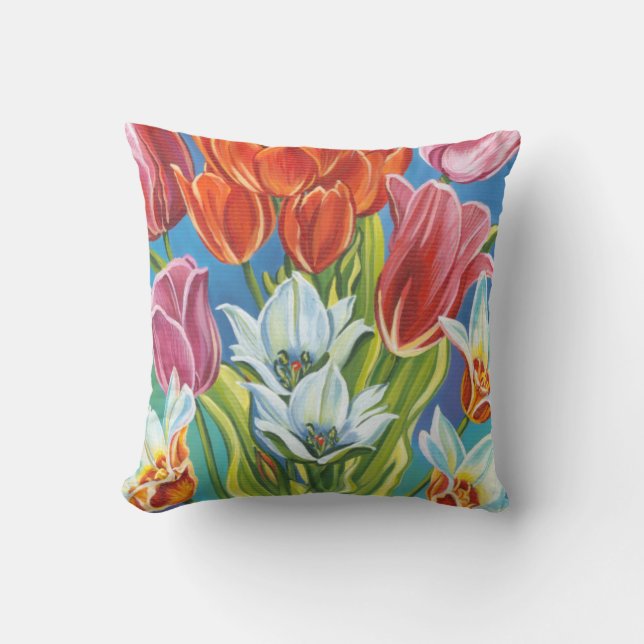 Bouquet an der Grenze III Kissen (Vorderseite)