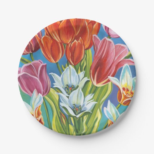 Bouquet an der Grenze III Pappteller (Vorderseite)