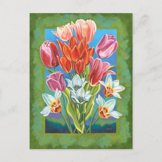 Bouquet an der Grenze III Postkarte (Vorderseite)