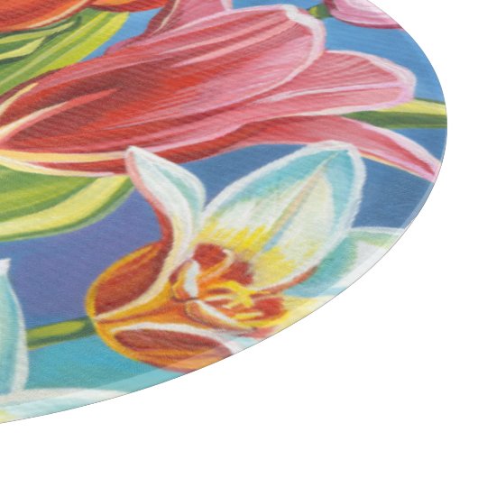 Bouquet an der Grenze III Schneidebrett (Ecke)