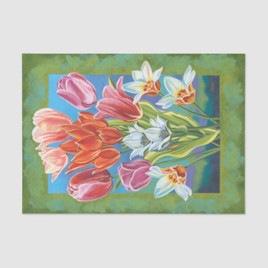 Bouquet an der Grenze III Seidenpapier (Vorderseite)