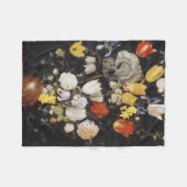 Bouquet aus Blume in einer Erdenware-Vase (1610) Fleecedecke (Vorderseite (Horizontal))
