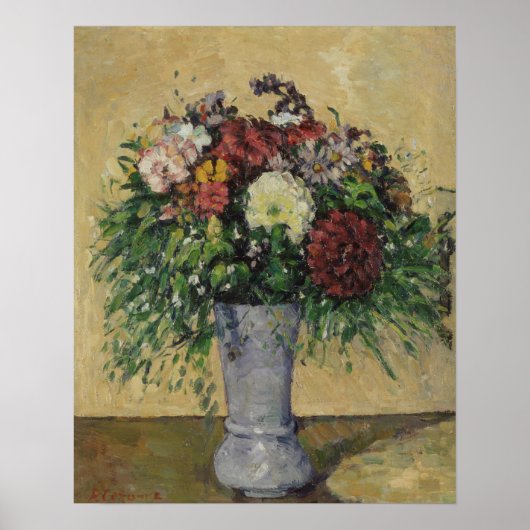 Bouquet aus Blume in Vase, c.1877 Poster (Vorne)