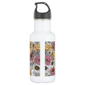 Bouquet aus Blume- Rose, Pfingsten, Molkereien Edelstahlflasche (Rückseite)