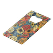 Bouquet aus Blume- Rose, Pfingsten, Molkereien Geldbeutel Flaschenöffner (Vorderseite Schrägansicht)