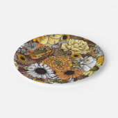 Bouquet aus Blume- Rose, Pfingsten, Molkereien Pappteller (Schrägansicht)