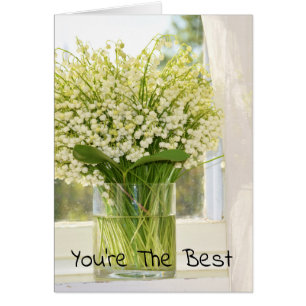Bouquet aus Frühlingsblütenlilien des Tales
