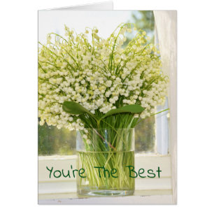 Bouquet aus Frühlingsblütenlilien des Tales