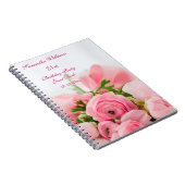 Bouquet aus rosa Rosen 21. Geburtstag Notizblock (Rechte Seite)