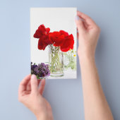 Bouquet aus roten Mohn Flyer (Handgriff)
