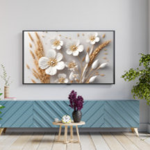 Bouquet aus weißen Blume und Weizenohren