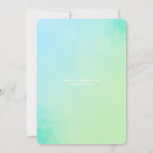 Bouquet Baby Dusche Einladung (Rückseite)