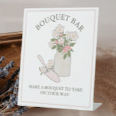 Bouquet Bar bauen Sie Ihre eigenen Blume und nehme Sockelschild