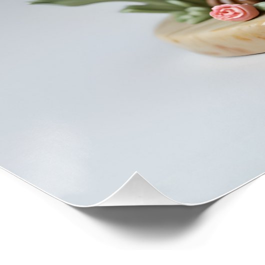 Bouquet Bear Figurine Poster (Ecke)