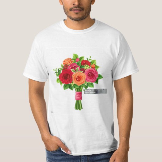 Bouquet Bloom T - Shirt Design" (Vorderseite)