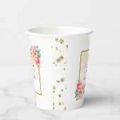 Bouquet Bloom Wedding Paper Cup Pappbecher (Links)