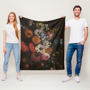 Bouquet Blume Design Malerei Sherpa Blanket Fleecedecke