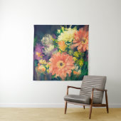 Bouquet-Blume im Ölmalereistil, Illustration Wandteppich (Beispiel)