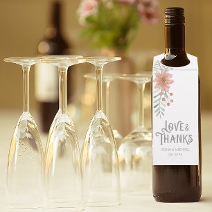 Bouquet Blush ID654 Flaschenanhänger