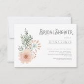 Bouquet-Brautparty-Blush-ID654 Einladung (Vorderseite)