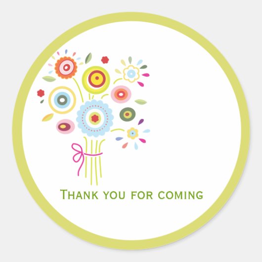 Bouquet Brautparty Fevor Sticker (Vorderseite)