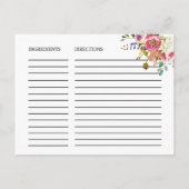 Bouquet Brautparty Weinkultur Karte (Rückseite)