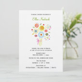 Bouquet Bridal Dusche Einladung (Stehend Vorderseite)