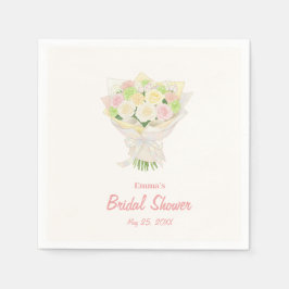 bouquet Bridal Shower Serviette
