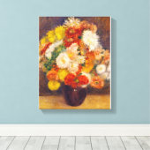 Bouquet Chrysanthemums von Auguste Renoir Still Leinwanddruck (Insitu (Holzboden))