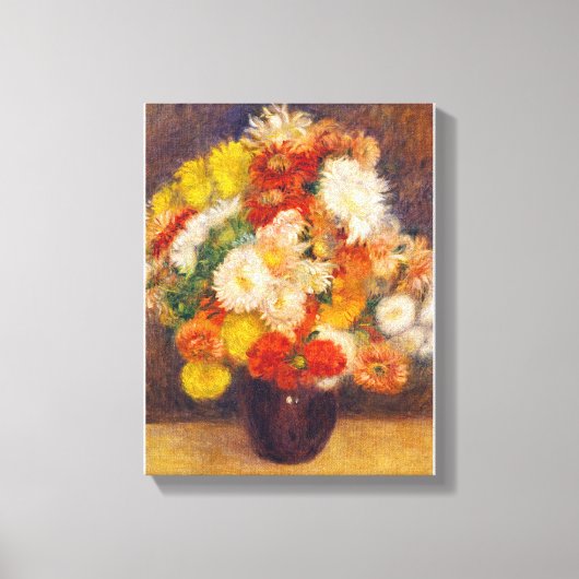 Bouquet Chrysanthemums von Auguste Renoir Still Leinwanddruck (Vorderseite)