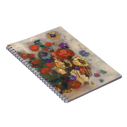 Bouquet de Fleurs | Odilon Redon Notizblock (Rechte Seite)
