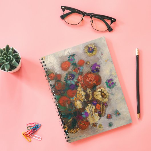 Bouquet de Fleurs | Odilon Redon Notizblock