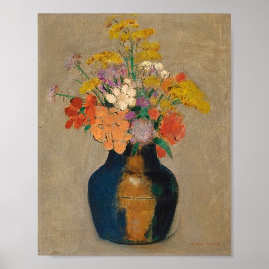 Bouquet de Fleurs | Odilon Redon Poster (Vorne)