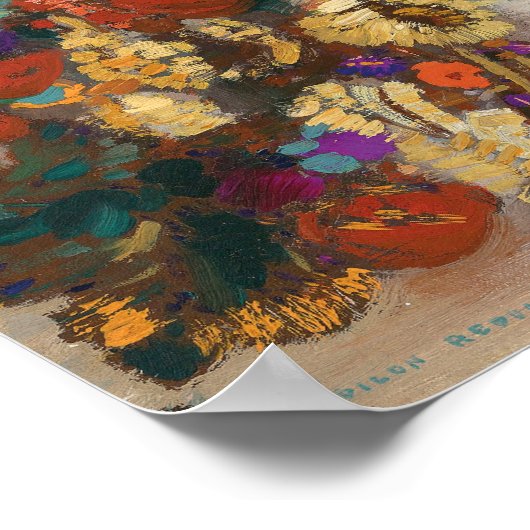 Bouquet de Fleurs | Odilon Redon Poster (Ecke)