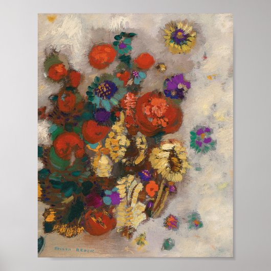 Bouquet de Fleurs | Odilon Redon Poster (Vorne)