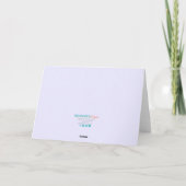 Bouquet de Rose en Pensant à Valle Card Karte (Rückseite)