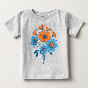 Bouquet der Blume Baby T-shirt