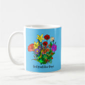 Bouquet der Blume des Geburtsmonats Kaffeetasse (Links)