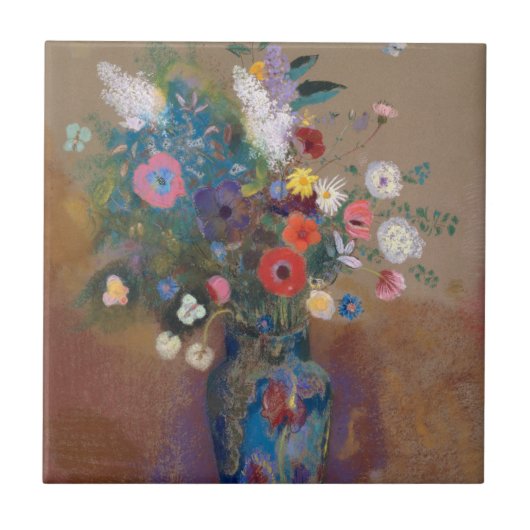 Bouquet der Blume Fliese (Vorderseite)