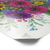 Bouquet der Blume Fotodruck (Ecke)