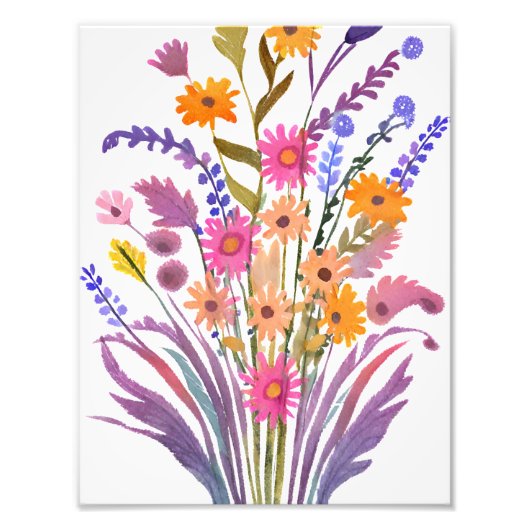 Bouquet der Blume Fotodruck (Vorne)