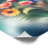 Bouquet der Blume Fotodruck (Ecke)