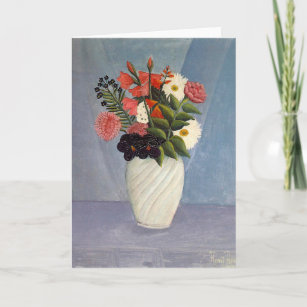 Bouquet der Blume   Henri Rousseau Karte