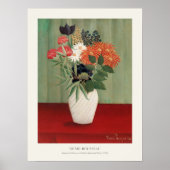 Bouquet der Blume Henri Rousseau Primitivismus Gem Poster (Vorne)