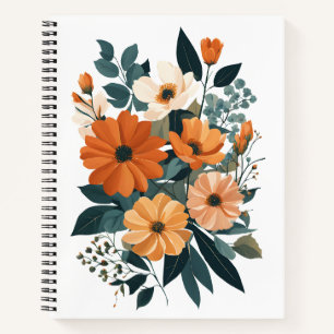 Bouquet der Blume im Herbst Notizblock