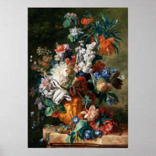 Bouquet der Blume in einem Urn Poster