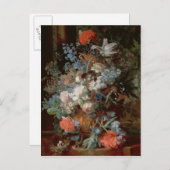 Bouquet der Blume in einer Landschaft Postkarte (Vorne/Hinten)