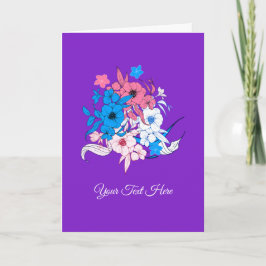 Bouquet der Blume Karte