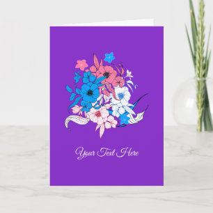 Bouquet der Blume Karte