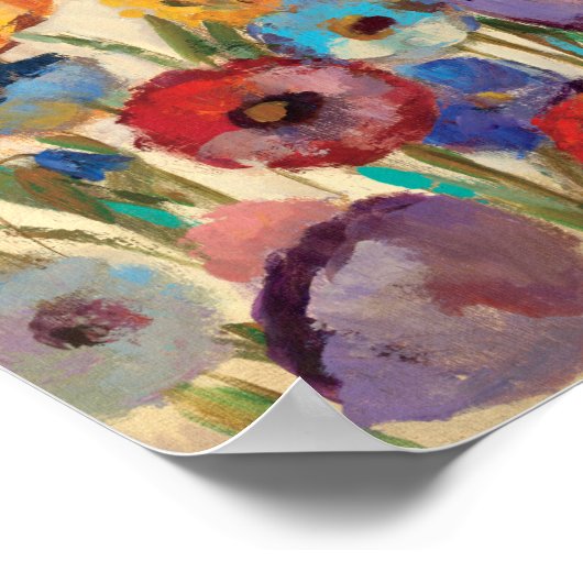 Bouquet der Blume Poster (Ecke)